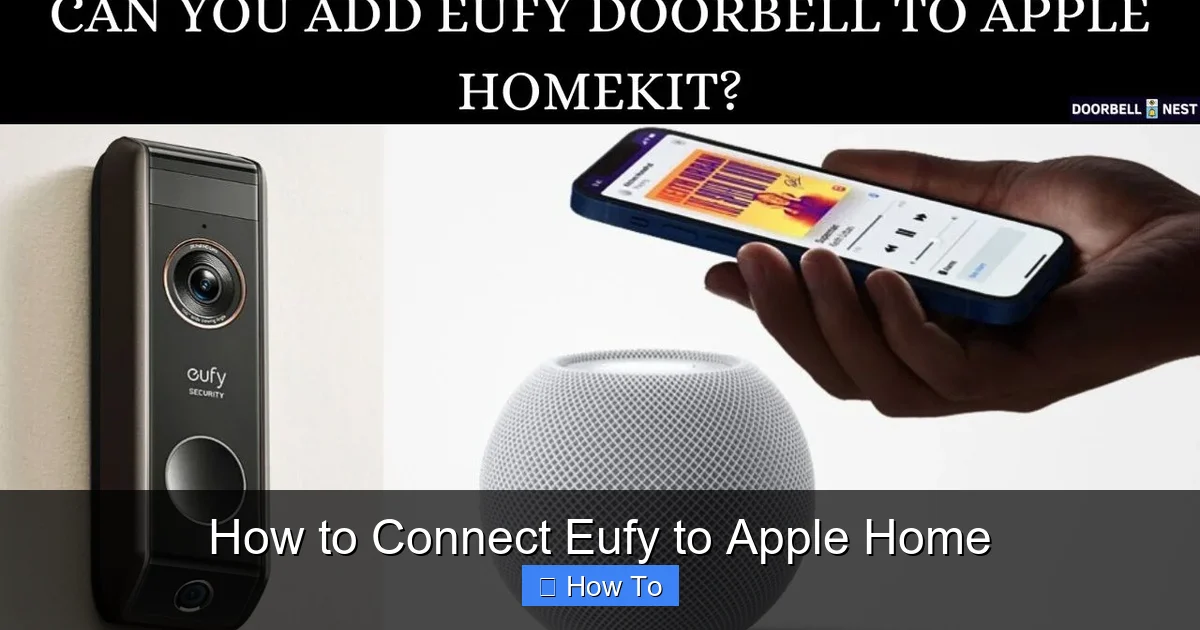 How to Connect Eufy to Apple Home
