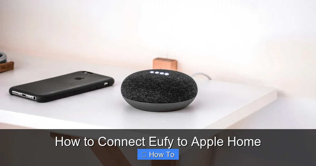 How to Connect Eufy to Apple Home