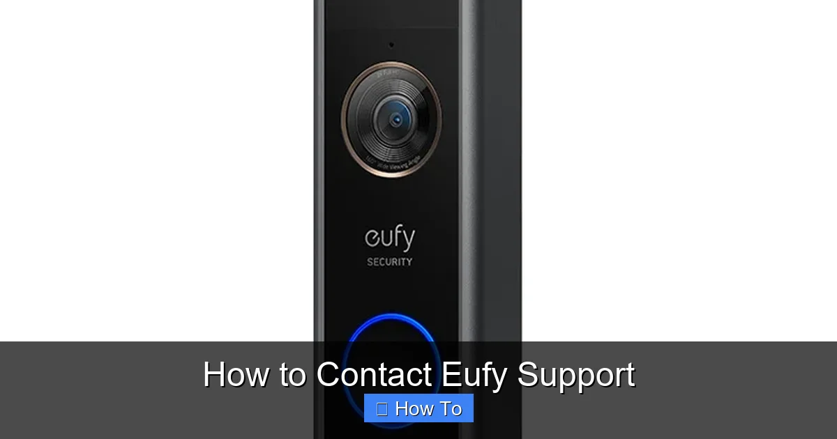 How to Contact Eufy Support
