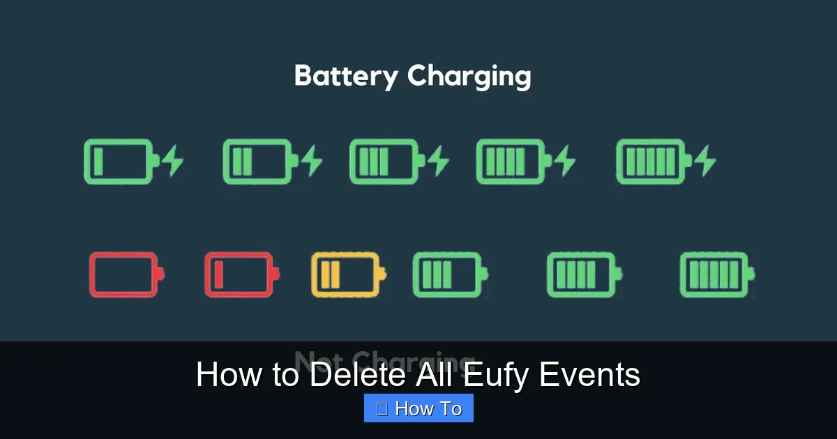 How to Delete All Eufy Events