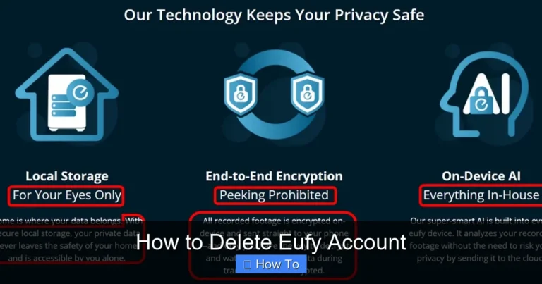 How to Delete Eufy Account