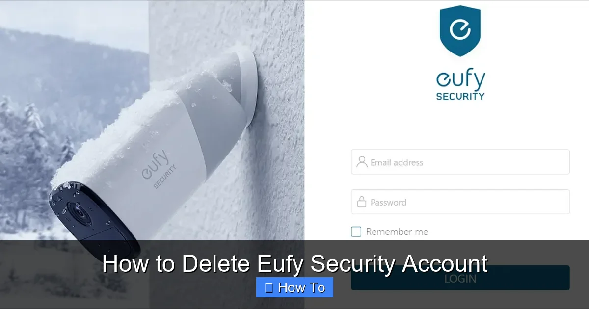 How to Delete Eufy Security Account