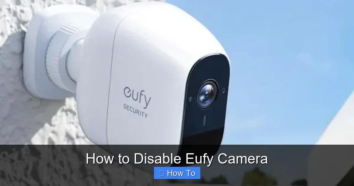 How to Disable Eufy Camera
