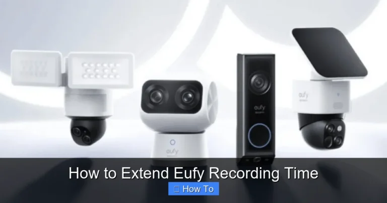 How to Extend Eufy Recording Time