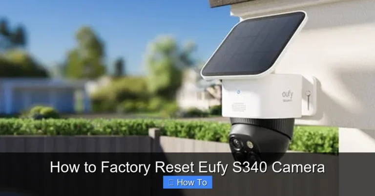 How to Factory Reset Eufy S340 Camera