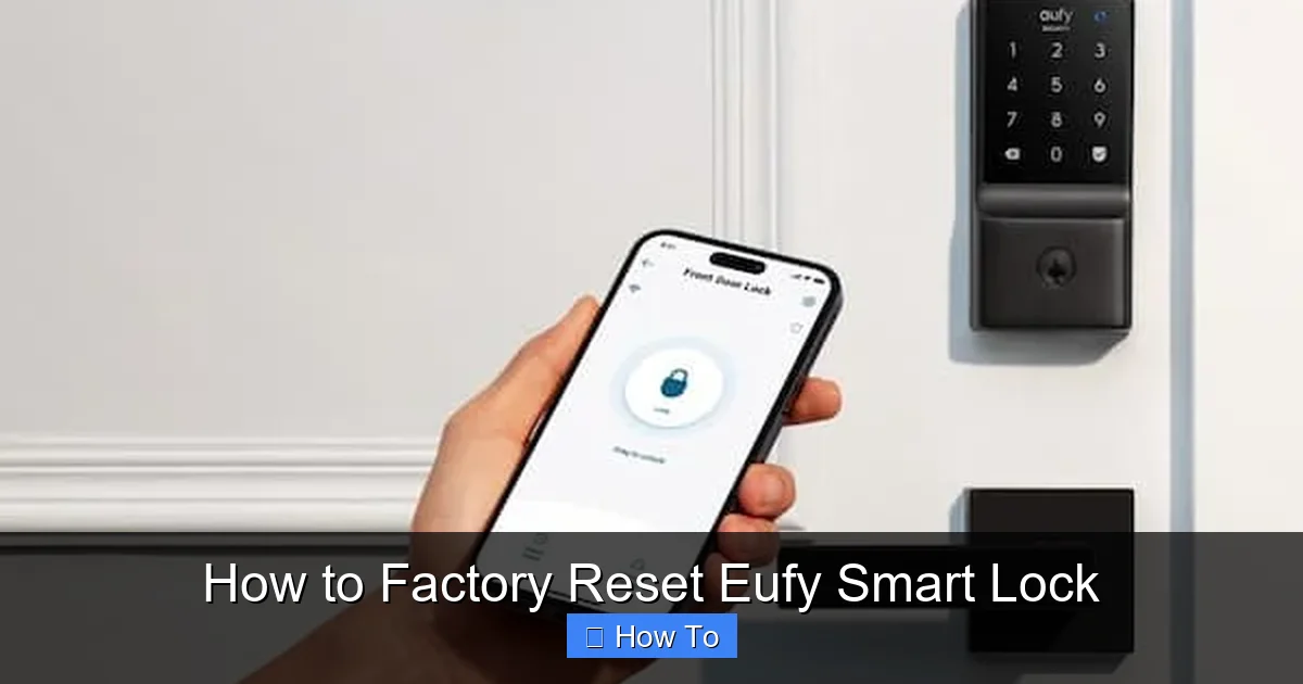 How to Factory Reset Eufy Smart Lock
