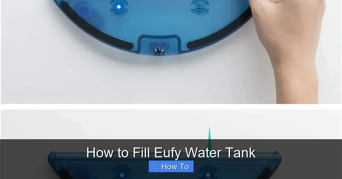 How to Fill Eufy Water Tank