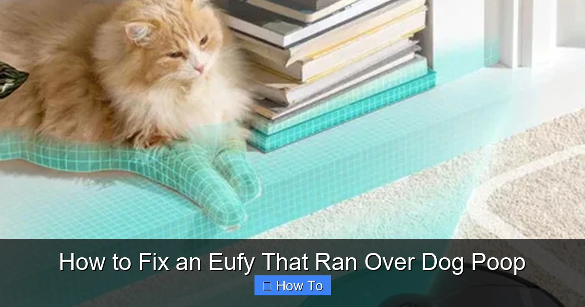 How to Fix an Eufy That Ran Over Dog Poop