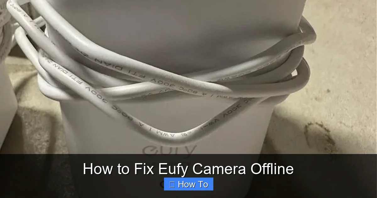 How to Fix Eufy Camera Offline