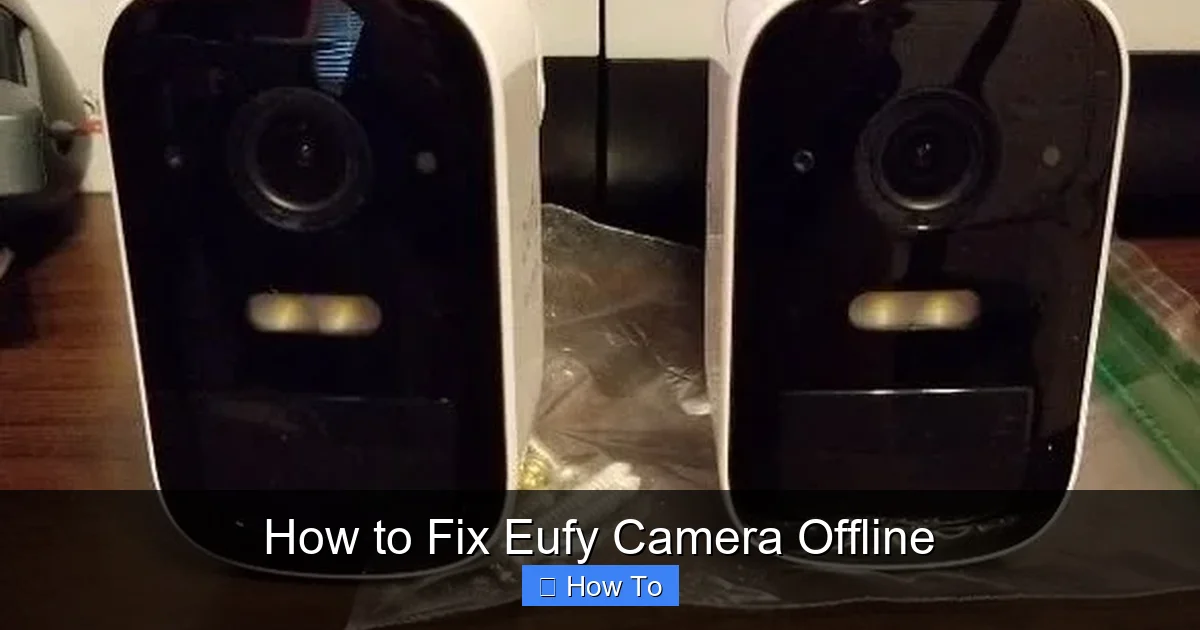 How to Fix Eufy Camera Offline