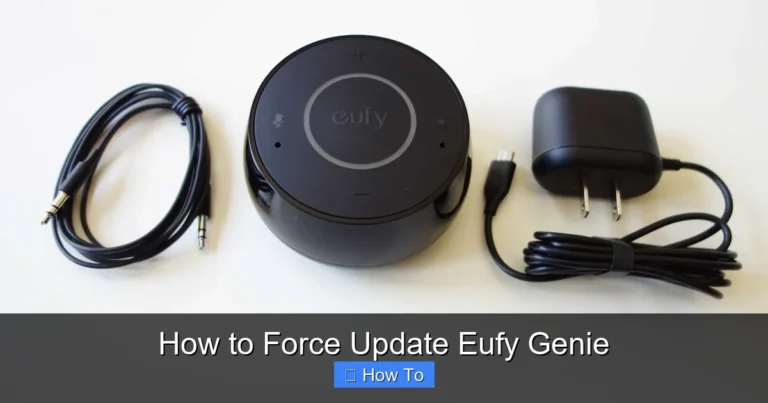 How to Force Update Eufy Genie