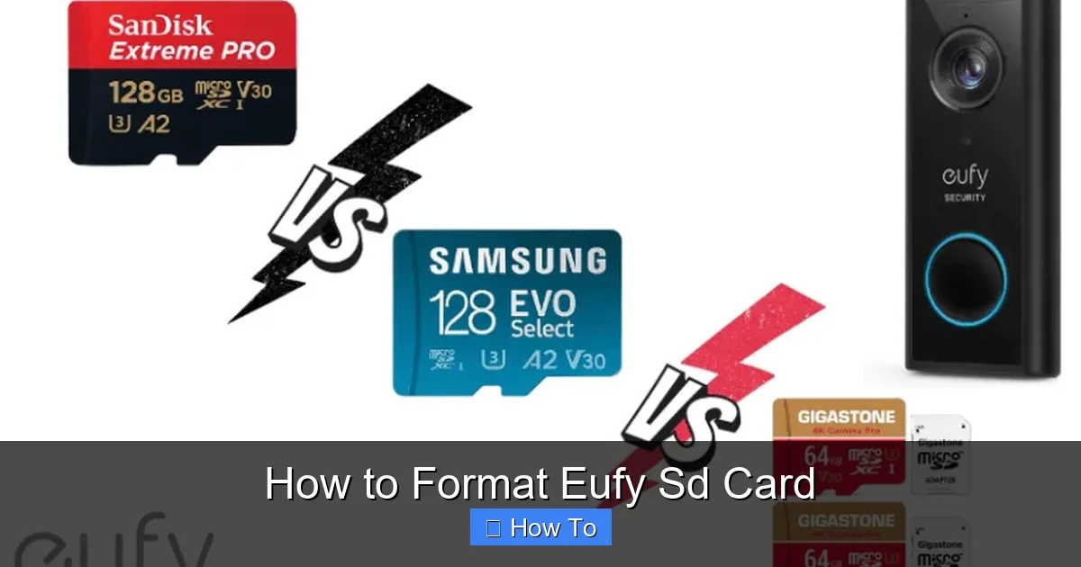 How to Format Eufy Sd Card