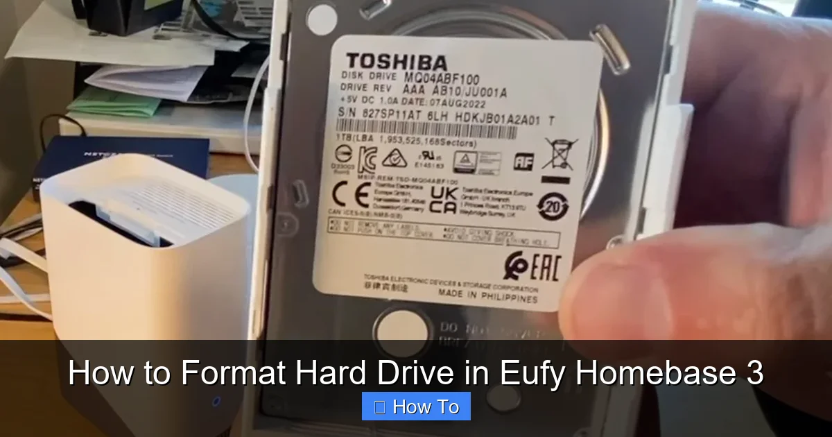 How to Format Hard Drive in Eufy Homebase 3