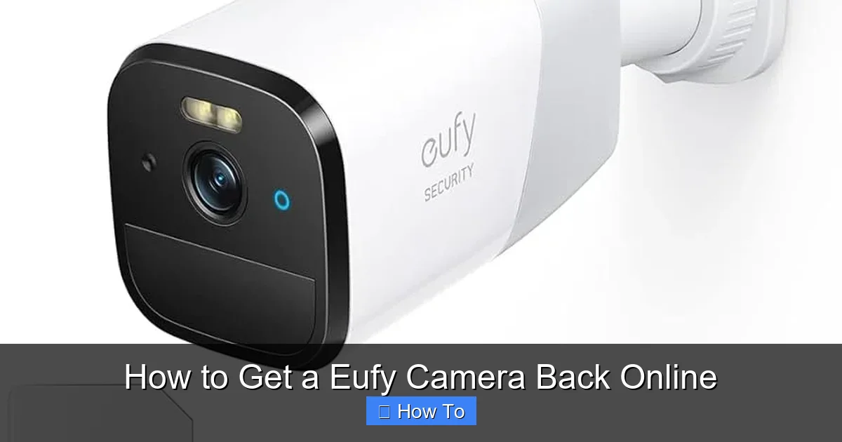 How to Get a Eufy Camera Back Online