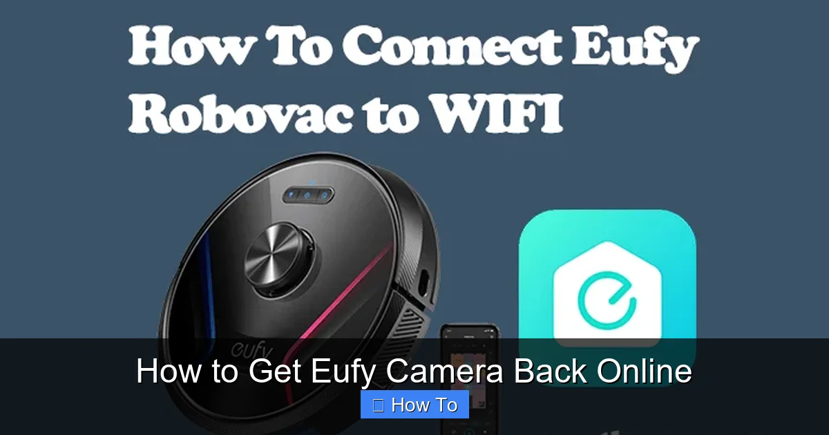 How to Get Eufy Camera Back Online