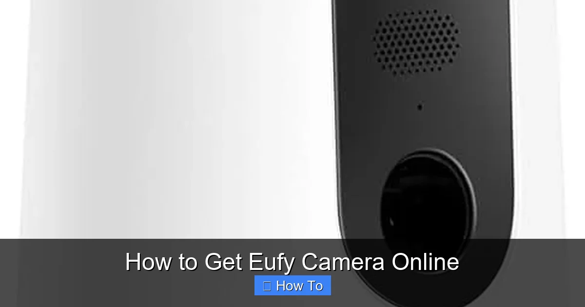 How to Get Eufy Camera Online