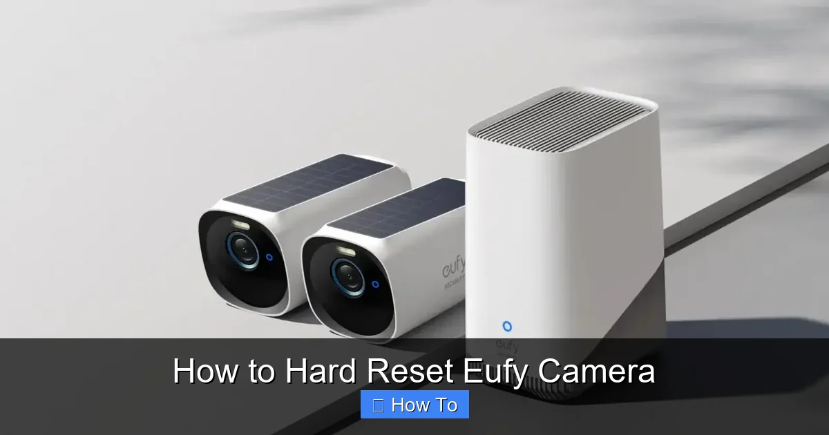 How to Hard Reset Eufy Camera