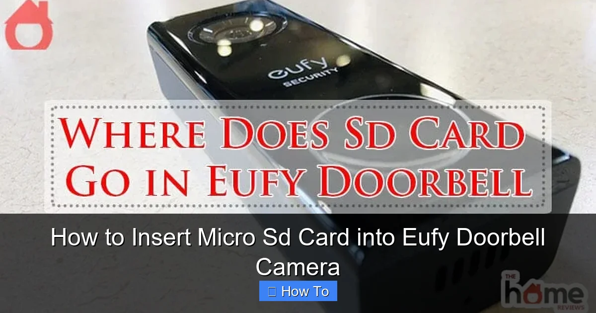 How to Insert Micro Sd Card into Eufy Doorbell Camera