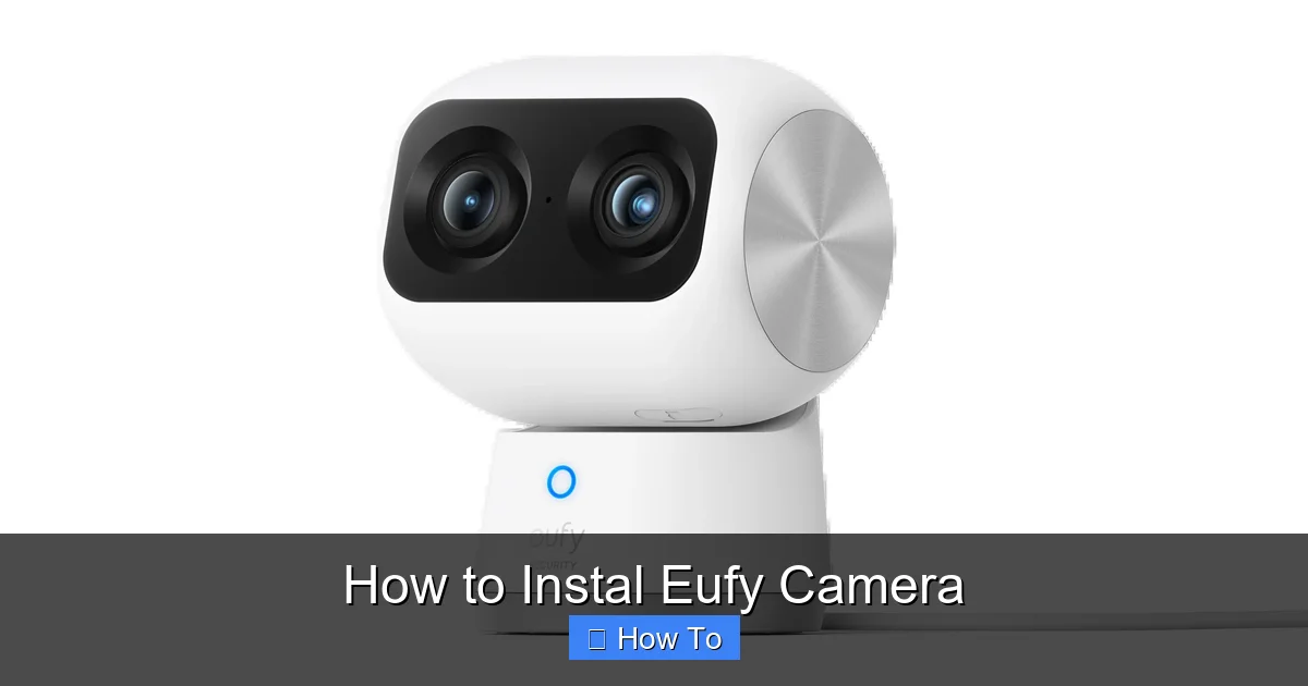 How to Instal Eufy Camera