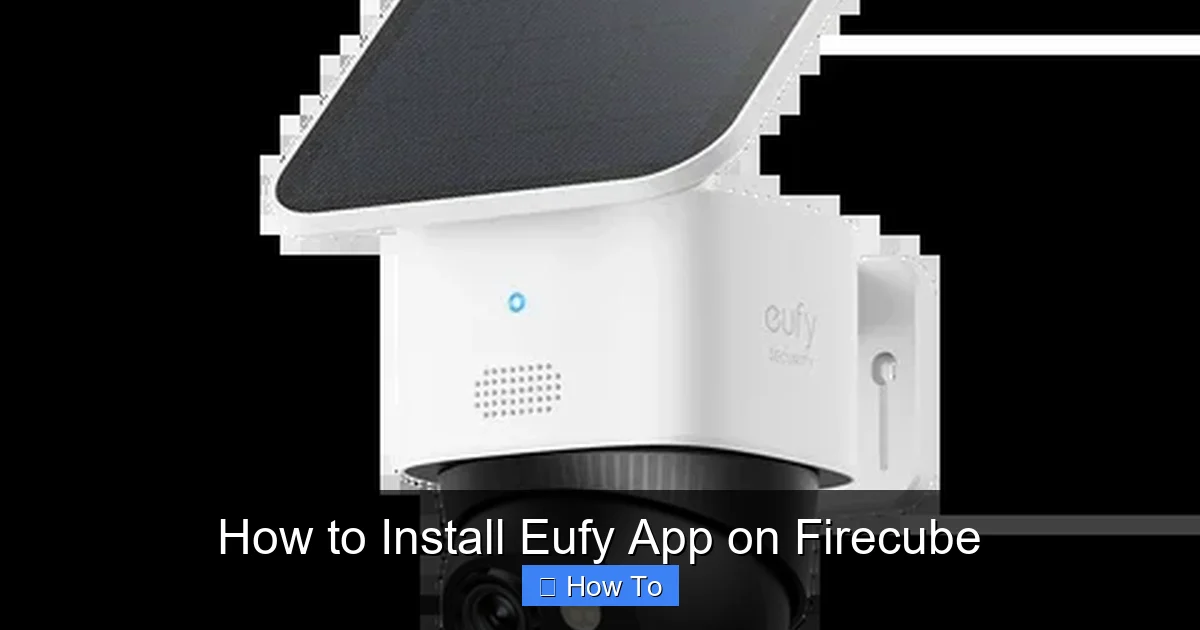 How to Install Eufy App on Firecube
