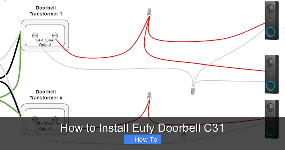 How to Install Eufy Doorbell C31
