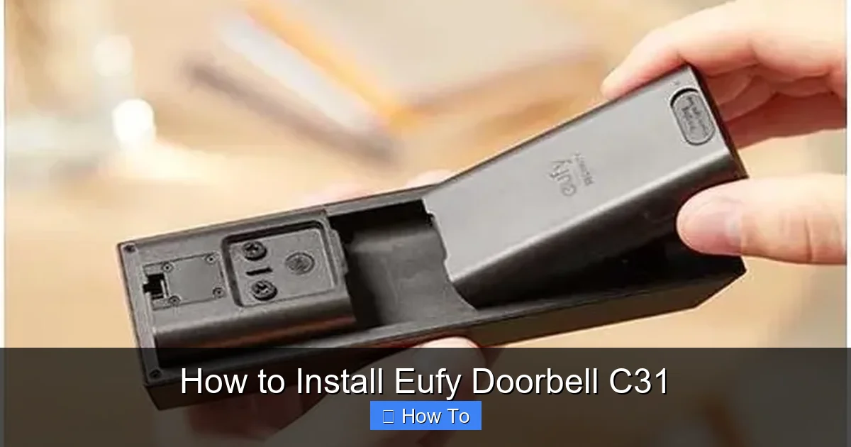How to Install Eufy Doorbell C31