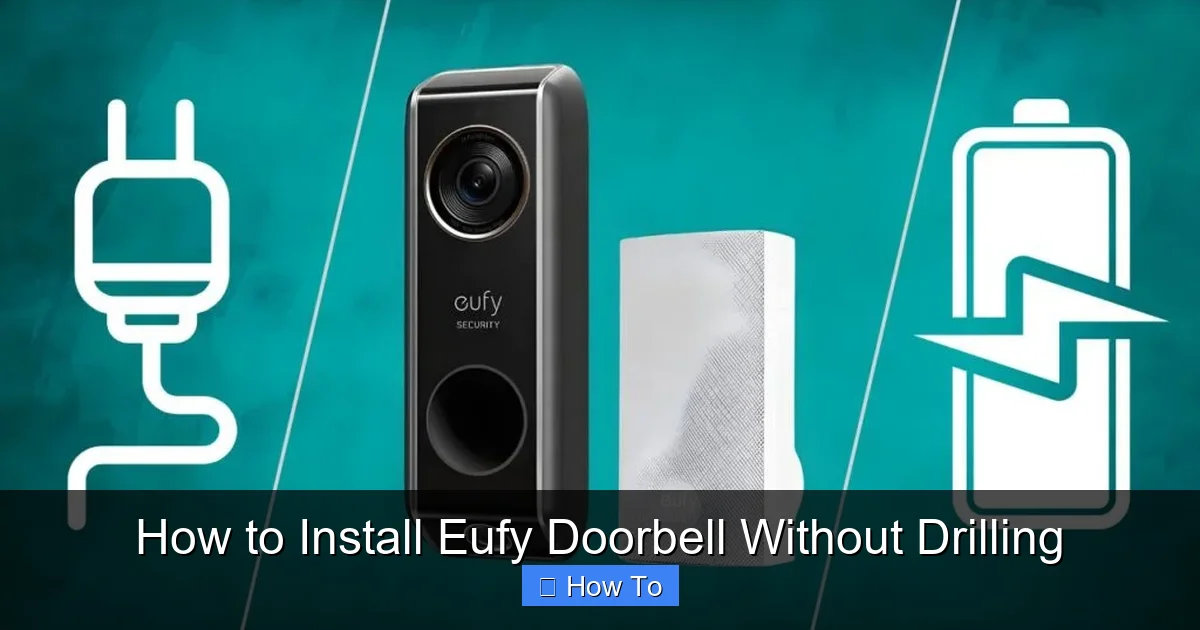 How to Install Eufy Doorbell Without Drilling