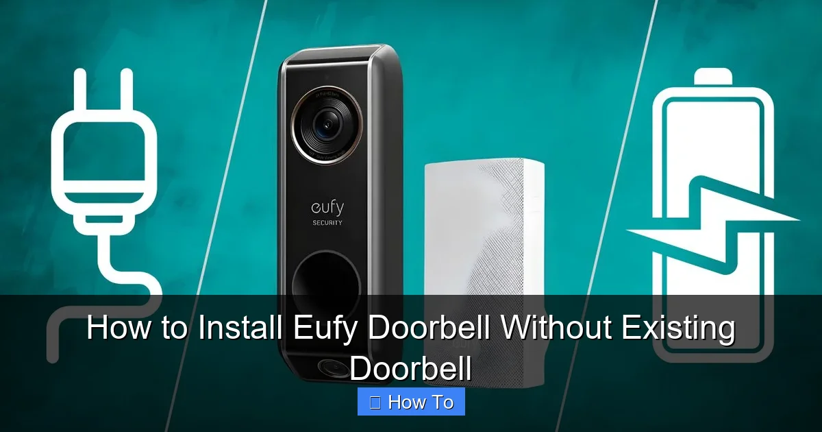 How to Install Eufy Doorbell Without Existing Doorbell