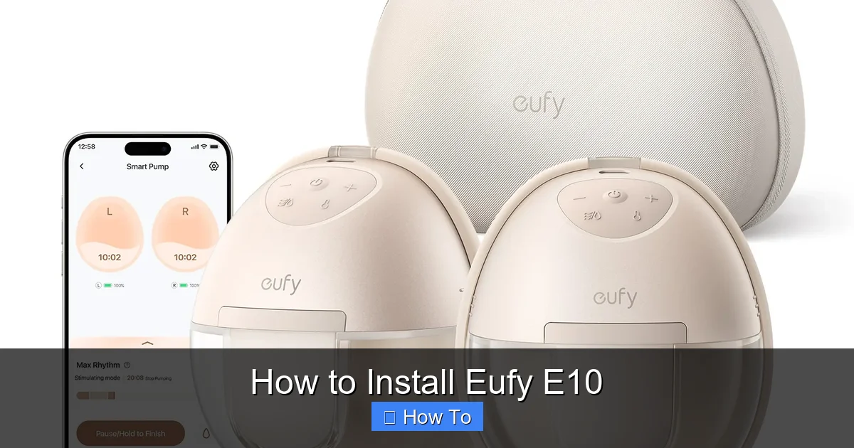 How to Install Eufy E10