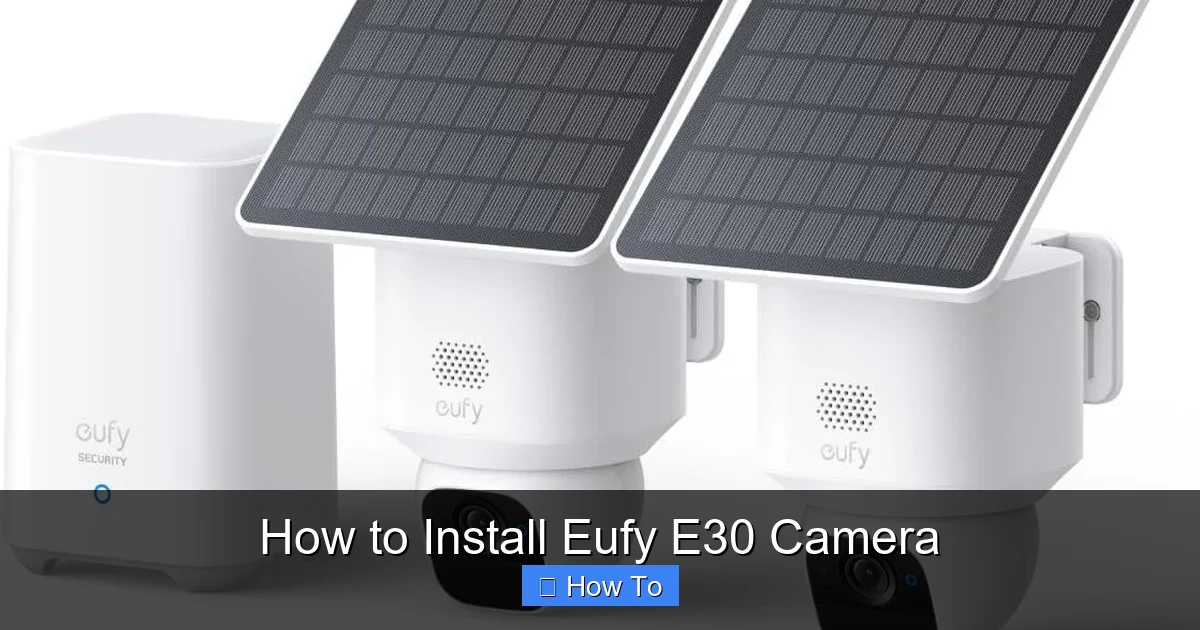 How to Install Eufy E30 Camera