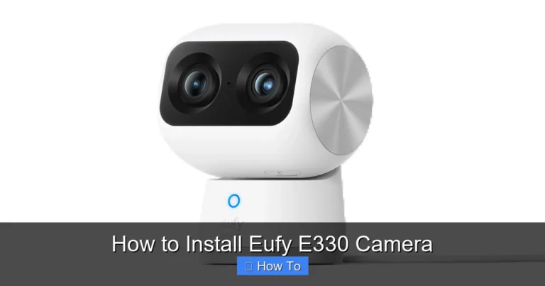 How to Install Eufy E330 Camera