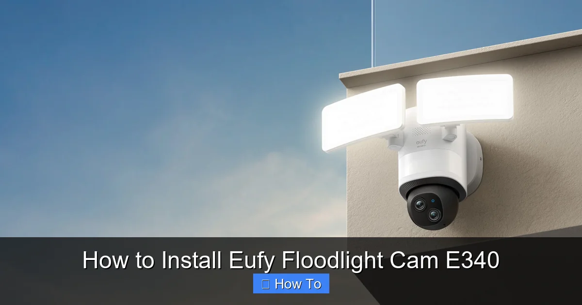 How to Install Eufy Floodlight Cam E340