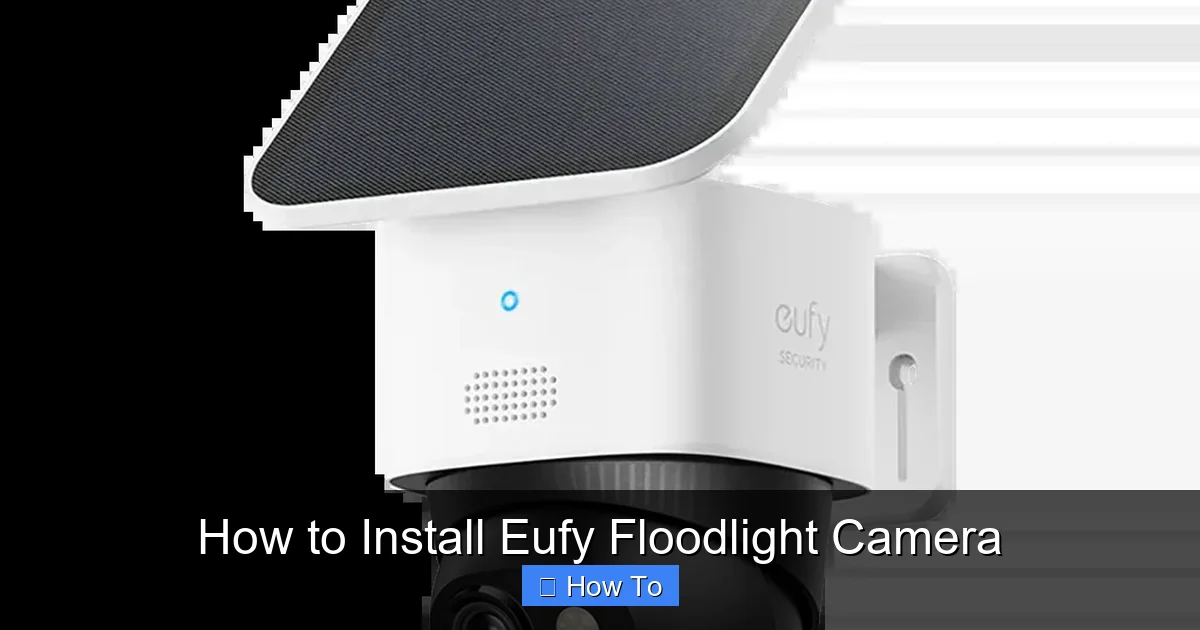 How to Install Eufy Floodlight Camera
