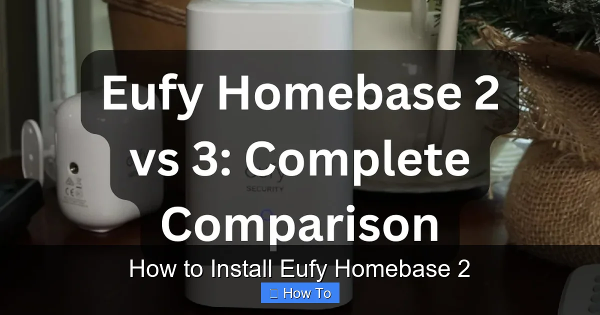 How to Install Eufy Homebase 2