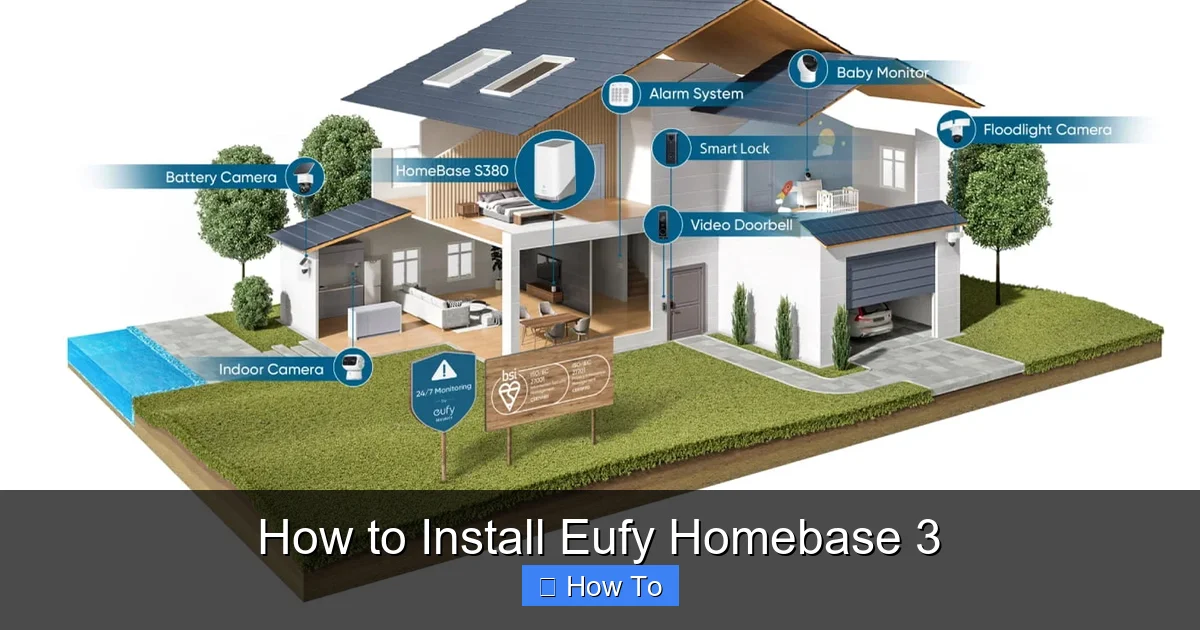 How to Install Eufy Homebase 3