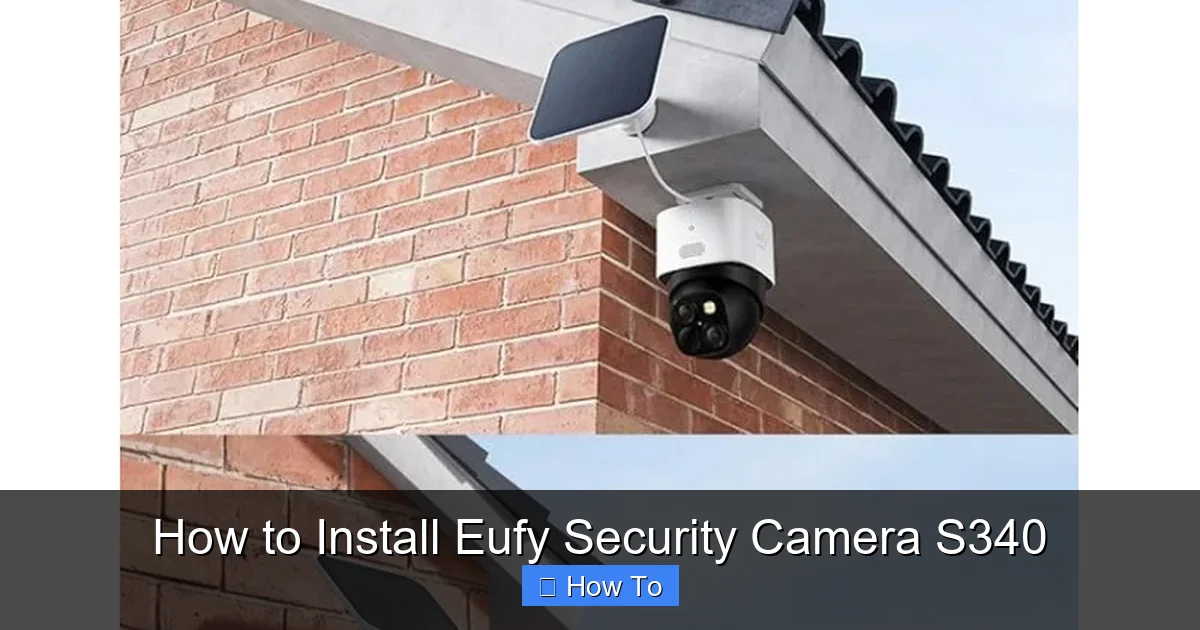 How to Install Eufy Security Camera S340