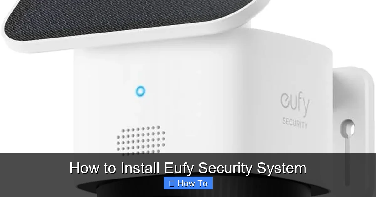 How to Install Eufy Security System