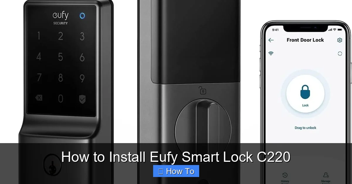 How to Install Eufy Smart Lock C220
