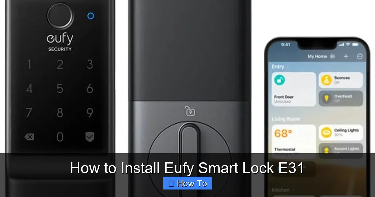 How to Install Eufy Smart Lock E31