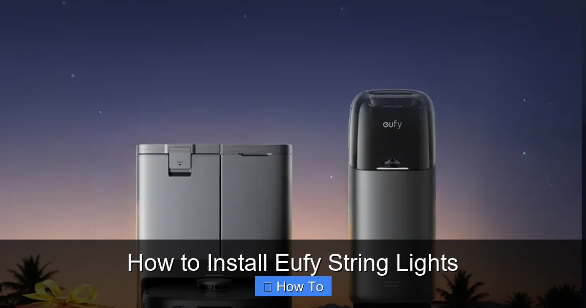 How to Install Eufy String Lights