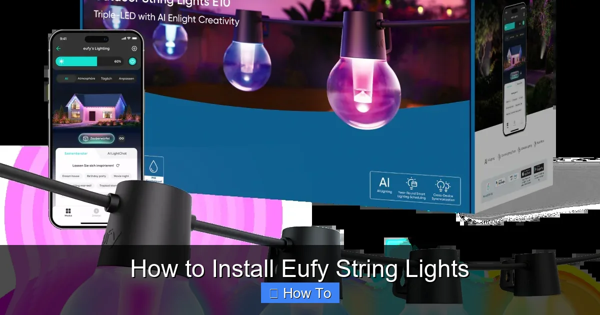 How to Install Eufy String Lights