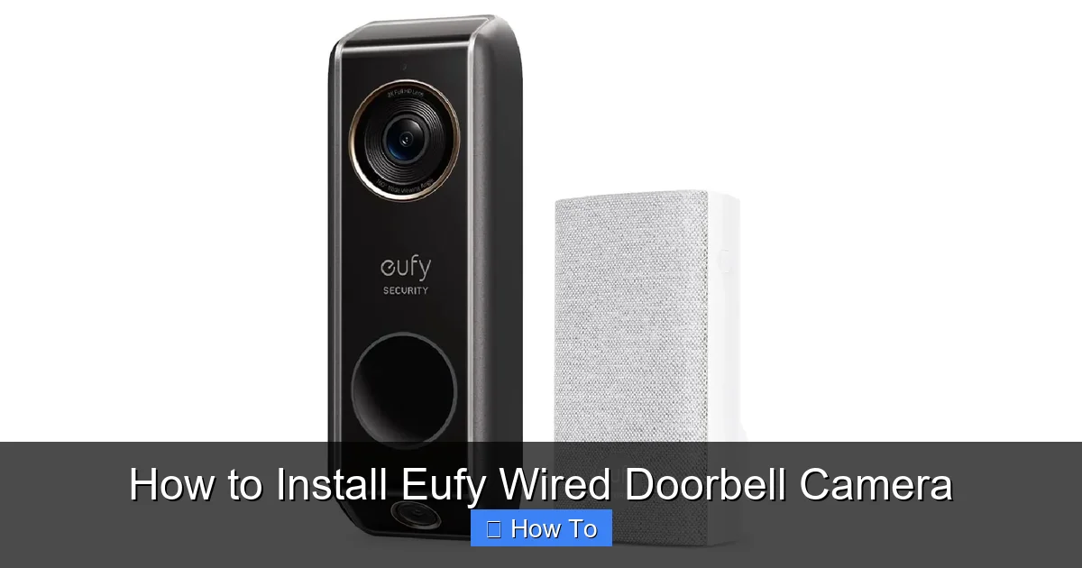 How to Install Eufy Wired Doorbell Camera