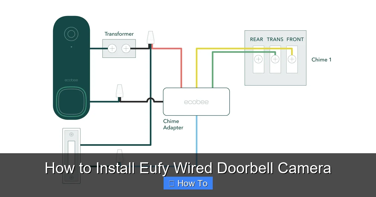 How to Install Eufy Wired Doorbell Camera