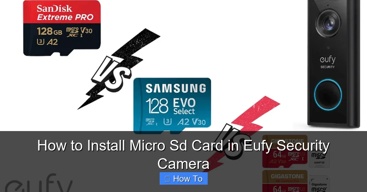 How to Install Micro Sd Card in Eufy Security Camera