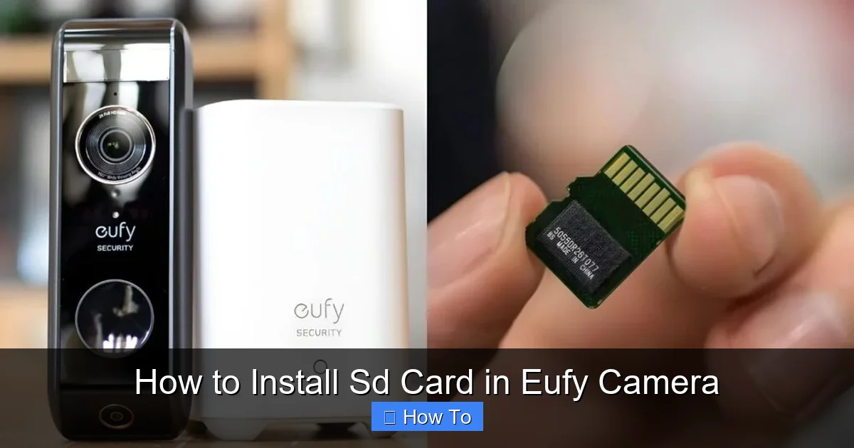 How to Install Sd Card in Eufy Camera