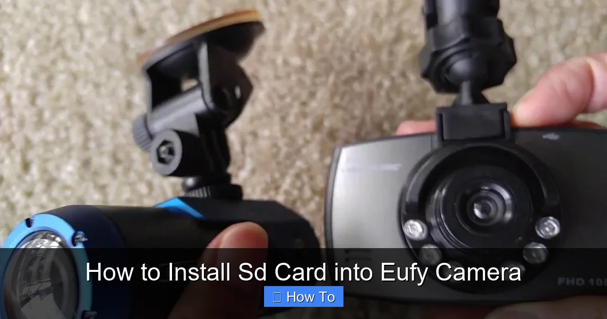 How to Install Sd Card into Eufy Camera