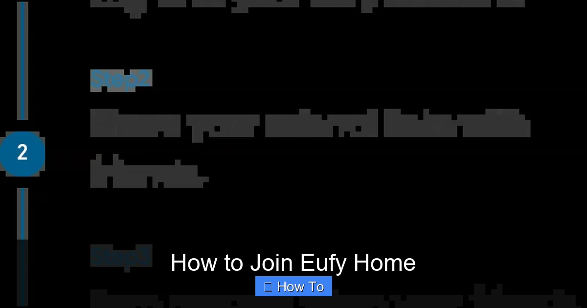 How to Join Eufy Home