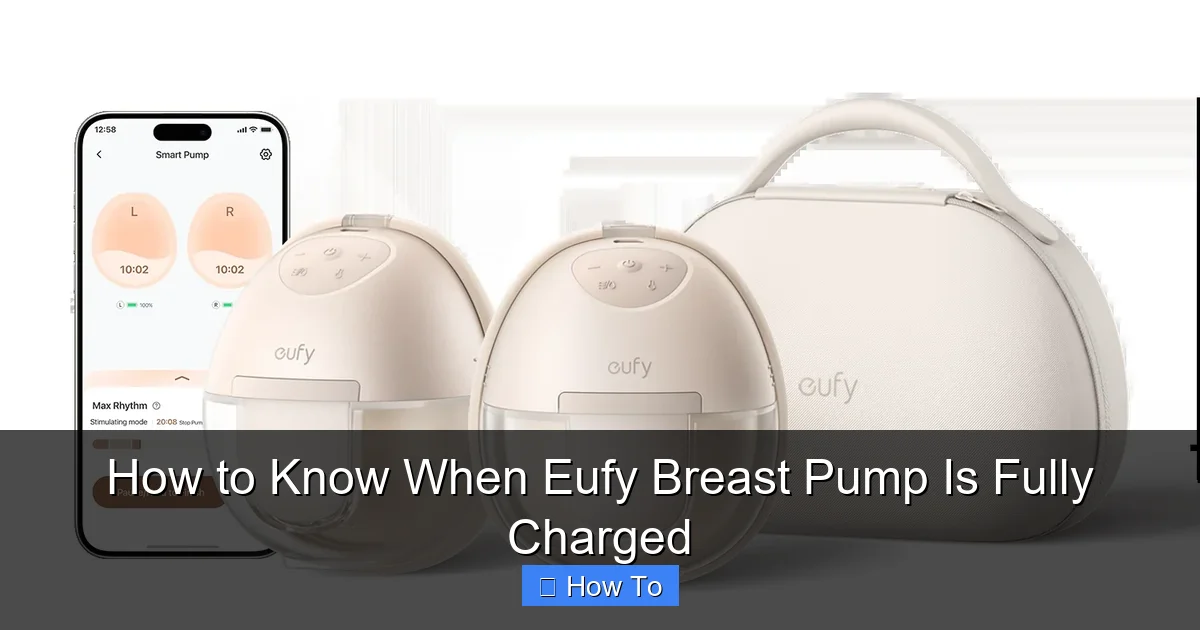 How to Know When Eufy Breast Pump Is Fully Charged