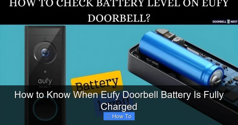 How to Know When Eufy Doorbell Battery Is Fully Charged