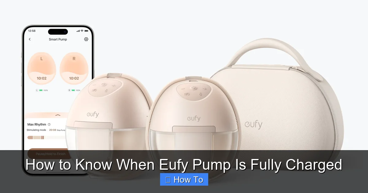 How to Know When Eufy Pump Is Fully Charged